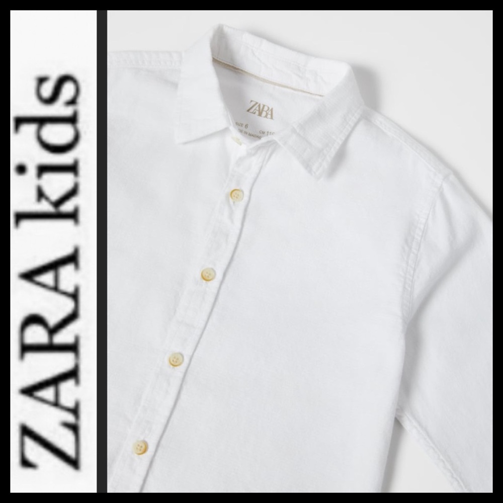 NWOT Zara Boy’sTextured Dress Shirt